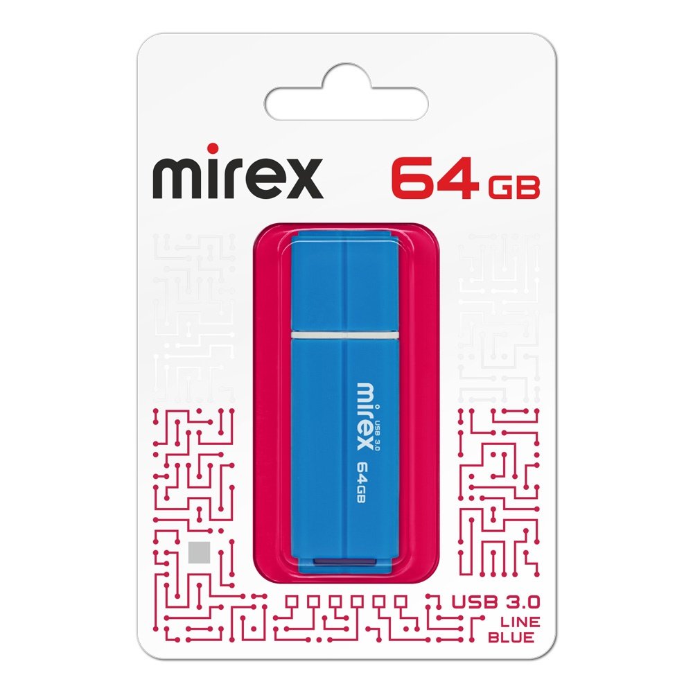 USB-флешка Mirex Line 13600-FM3LBU64 64Gb USB 3.0 Blue