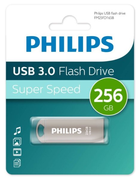 USB-флешка PHILIPS FM25FD165B/97 256GB Iron 3.0 256GB, USB 3.0