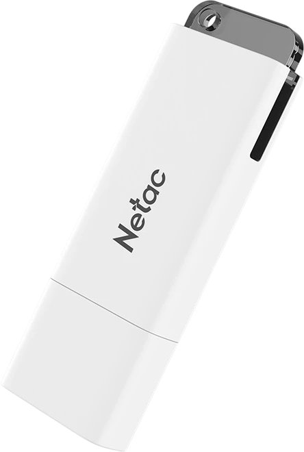 USB-флешка Netac NT03U185N-016G-32WH 16GB U185 USB3.0 белый