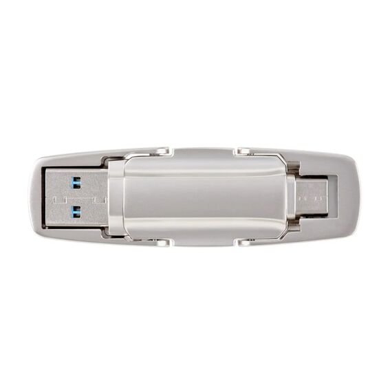 USB-флешка Move Speed YSUYV (YSUYV-256GSN) 256Gb USB 3.0, Type-C 3.1, пластик, серебряный