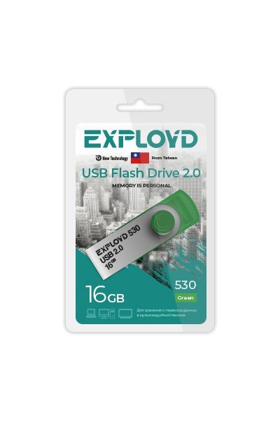 Flash Drive EXPLOYD 16GB 530 зеленый