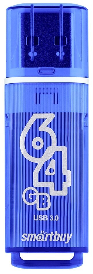 USB-флешка SMARTBUY SB64GBGS-DB 64GB USB 3.0 Glossy Series Dark Blue