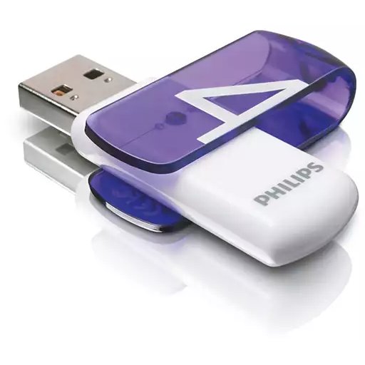 USB-флешка PHILIPS FM04FD05B/97 4GB Vivid2.0 4GB, USB 2.0