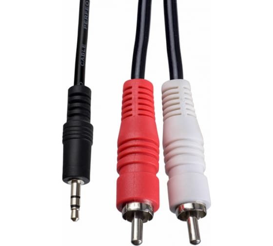 Кабель Perfeo J2004 Jack 3.5 мм вилка - 2xRCA вилка 3м