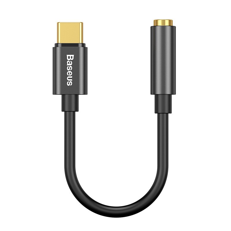 OTG переходник Baseus L54 Type-C Male to 3.5mm Female тёмно-серый