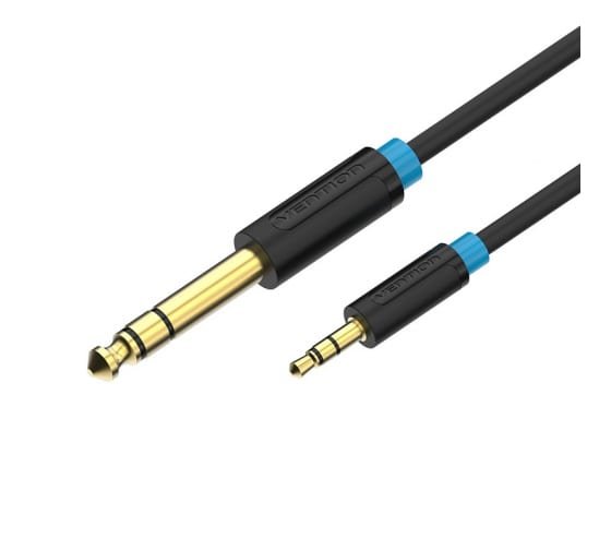 Кабель аудио Vention BABBG Jack 6,5 mm M/3,5 M 1,5м