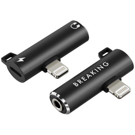 Адаптер Breaking, Lightning - AUX 3.5мм + Lightning (Черный)