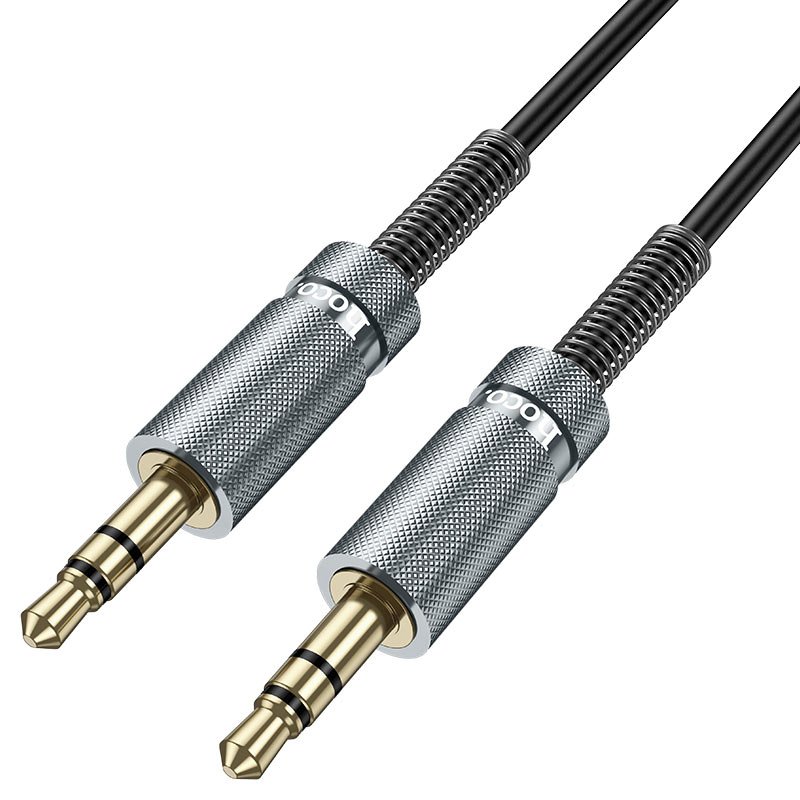 Дата-кабель HOCO UPA31 Cindy Spring Audio Cable AUX Black