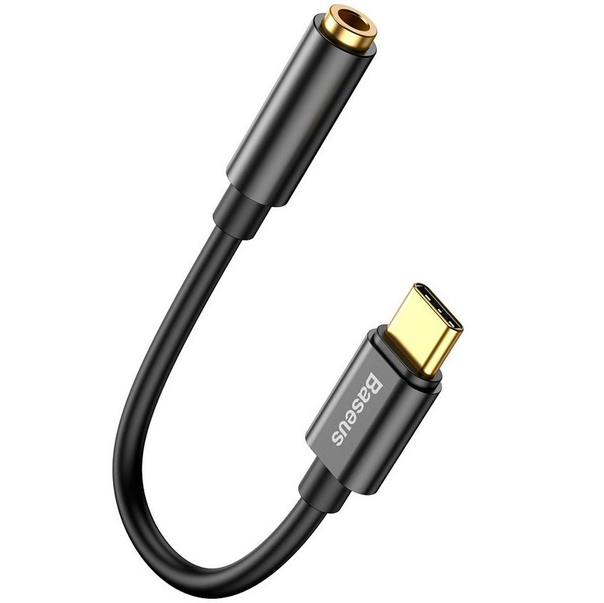 OTG переходник Baseus L54 Type-C Male to 3.5mm Female чёрный