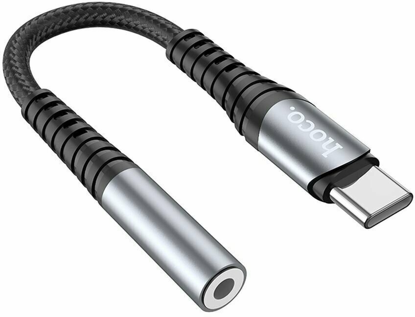 Аудио-адаптер HOCO LS33 Type-C Digital 3.5 Audio converter (серый)