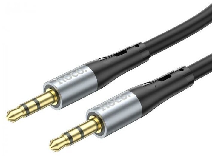 Аудио-кабель HOCO UPA22 AUX silicone audio cable (черный)
