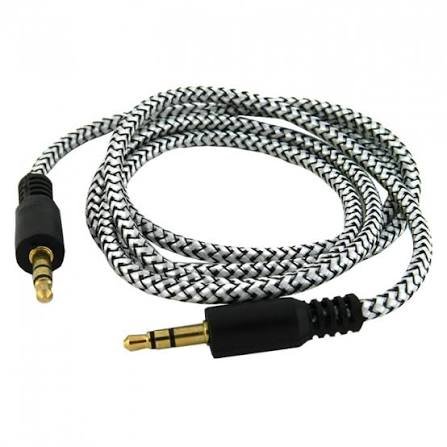 OXION AUX019 акустический кабель, jack (M) - jack(M), 1м, серебрянный (OX-AUX019SL)