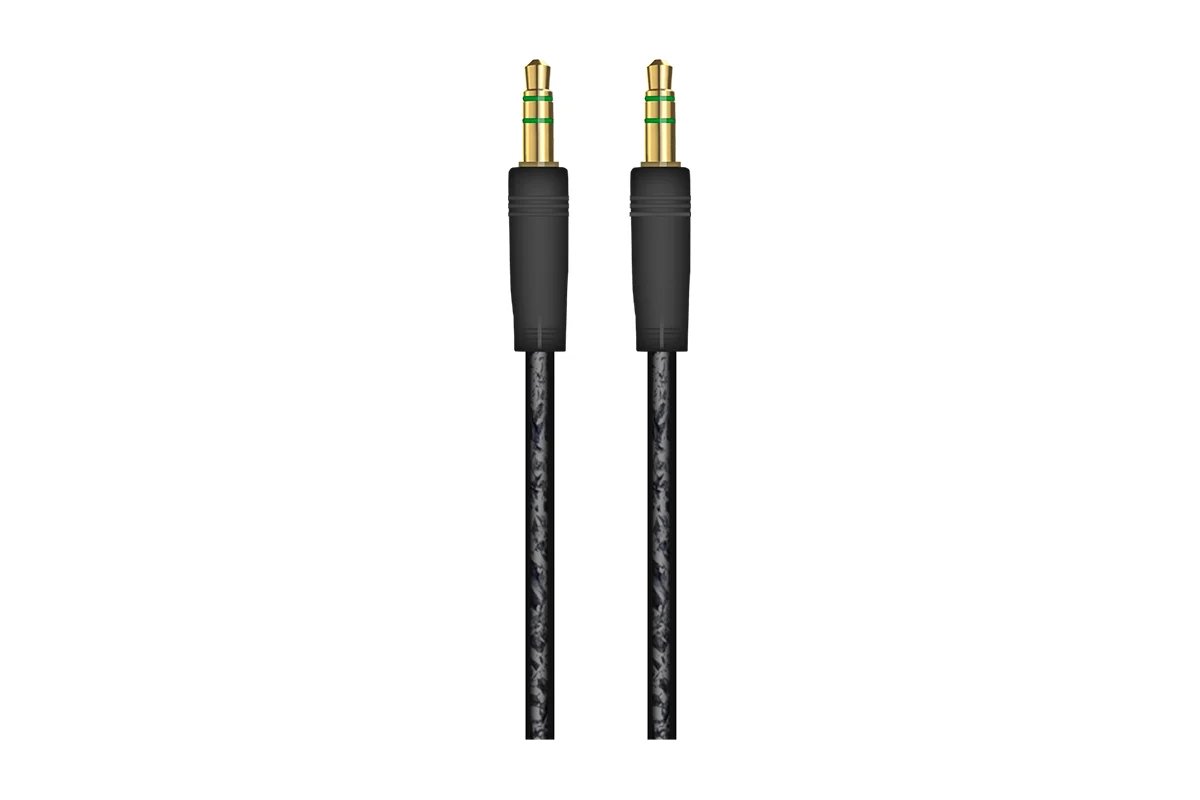 OXION AUX103 акустический кабель, jack (M) - jack(M), 2м, черный (OX-AUX103BK-2M)