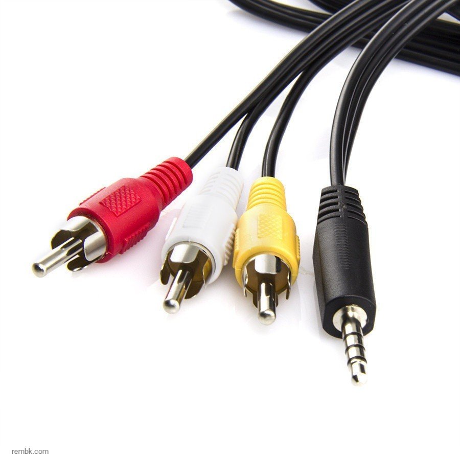 Кабель DeTech Audio DC3.5 - 3RCA 1.2м
