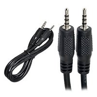 Кабель DeTech AUX 3,5mm Pin G-P 4 pole M/M 3м (gold plated)