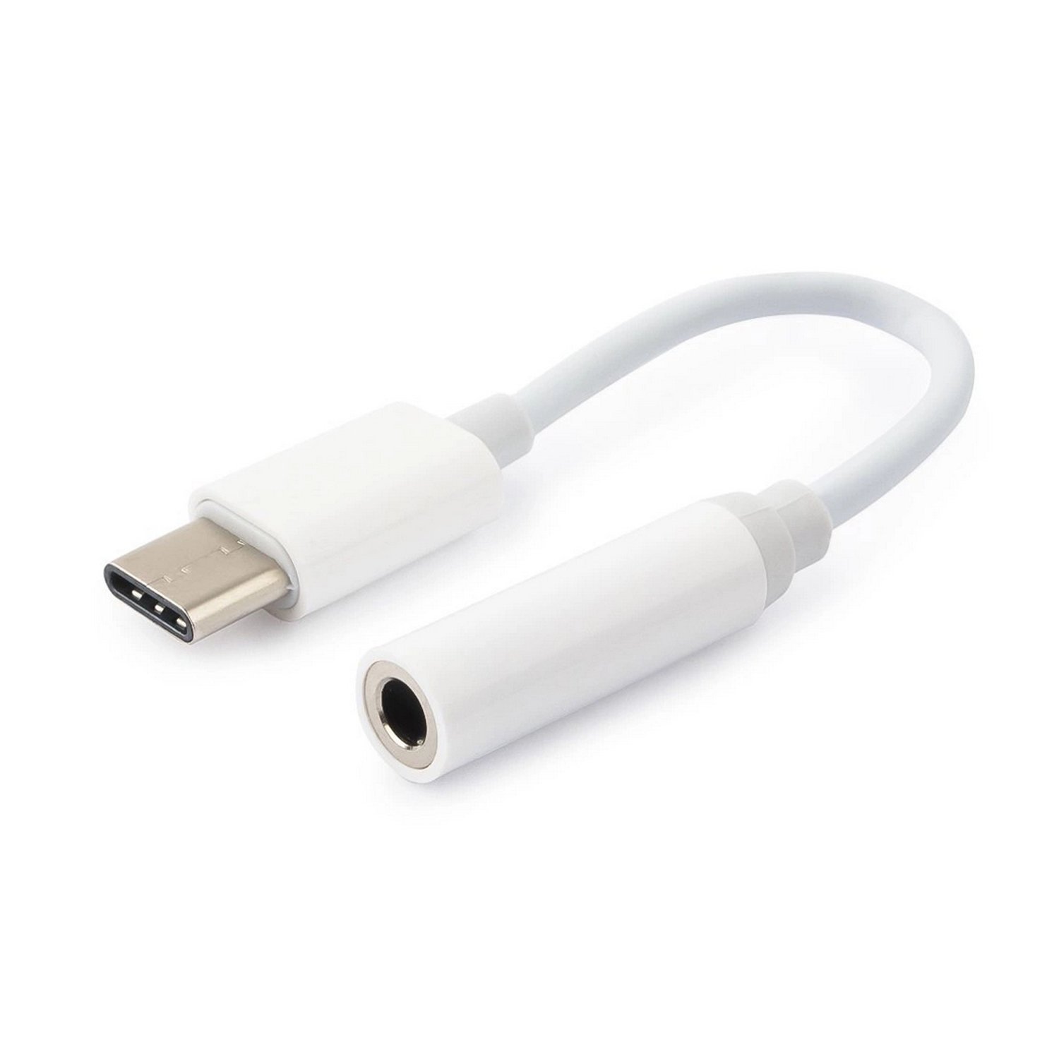 Адаптер RockBox TCJ01 Type-C/3,5 jack для наушников (white) (126913)