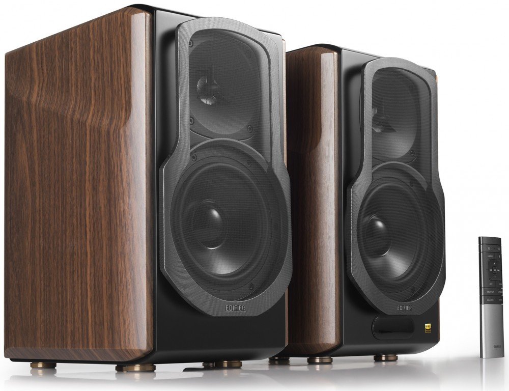 Акустика 2.0 EDIFIER S2000MK III brown. Bluetooth 5.0. 4 динамика (на обе колонки). Мощность: 130 Вт. Частотная характеристика: 45 Гц - 40 кГц. В комплекте: пульт управления, кабель 3.5мм-RCA, кабель RCA-RCA, оптоволоконный кабель, колоночный кабель,