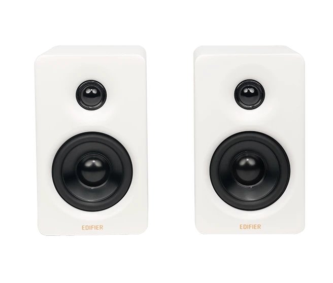 Компьютерные колонки Edifier M60 White 15Вт x 2, + 18Вт x 2, (66Вт), 58Гц - 40кГц, Bluetooth V5.3, USB-C, AUX, Сертификация Hi-Res Audio и Hi-R
