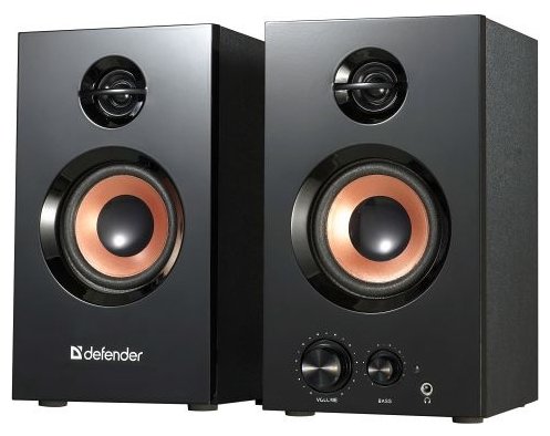 Акустическая система 2.0 DEFENDER Aurora S20 Дер.корпус, 2*10W, bass treble (65419)