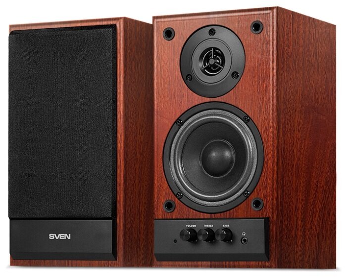 Акустическая система 2.0 SVEN SPS-702 Walnut, дерево (MDF), 2 x 20 Вт (RMS), 40Hz - 22 000 Hz