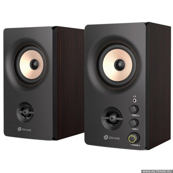 Колонки Oklick OK-164 2.0 черный 30Вт