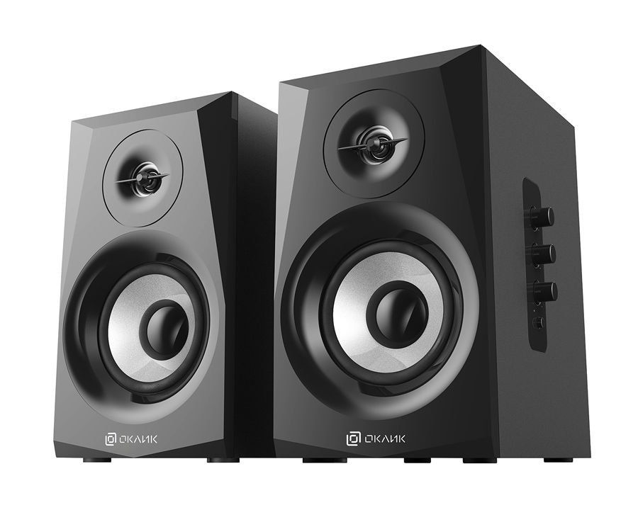 Колонки Oklick OK-166 BT 2.0 черный 40Вт