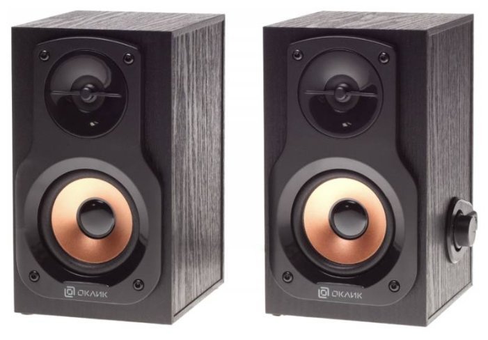 Колонки Oklick OK-162 2.0 черный 8Вт