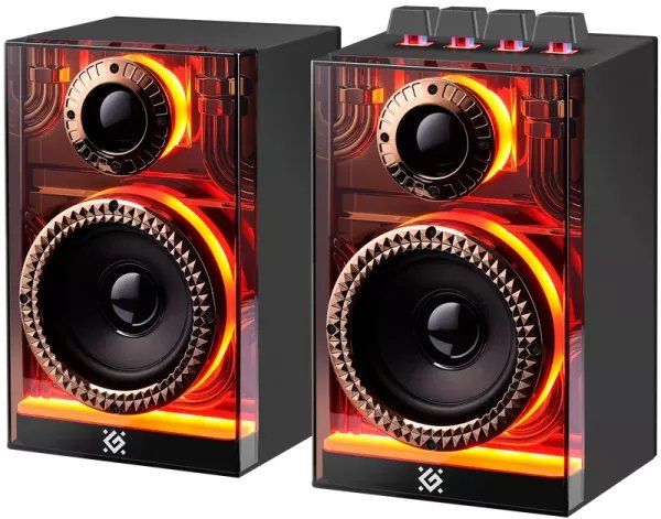 Акустическая система 2.0 DEFENDER Futuro 20 Вт, BT/USB/TF/AUX/2400мА*ч 65087