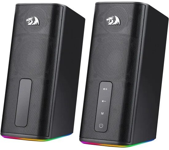 Акустическая система 2.0 Redragon Connie черный,20 Вт,RGB,AUX+BT 71987