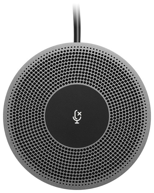 Микрофон проводной Logitech MeetUp 6м черный (989-000405)