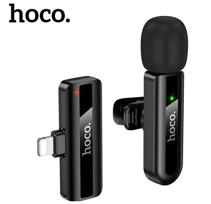 Микрофон HOCO L20 Fair wireless microphone iP (черный)