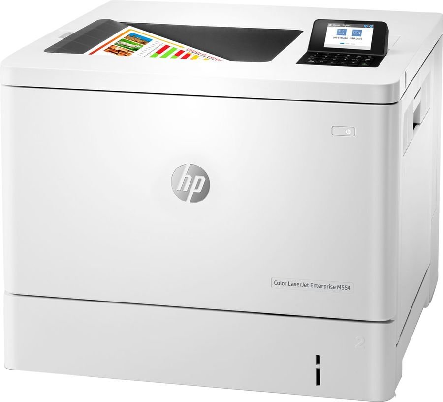 Принтер лазерный HP Color LaserJet Enterprise M554dn (7ZU81A) A4 Duplex