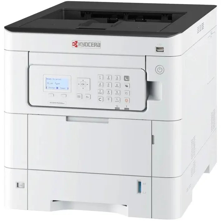 Kyocera Ecosys PA3500cx А4, принтер, лазерный, черно-белый, 35стр/мин, 1200dpi, 1200МГц, 1024Мб, 512Гб, 100+550, AirPrint/USB/Ethernet, 3500стр/картридж, (1102YJ3NL0)