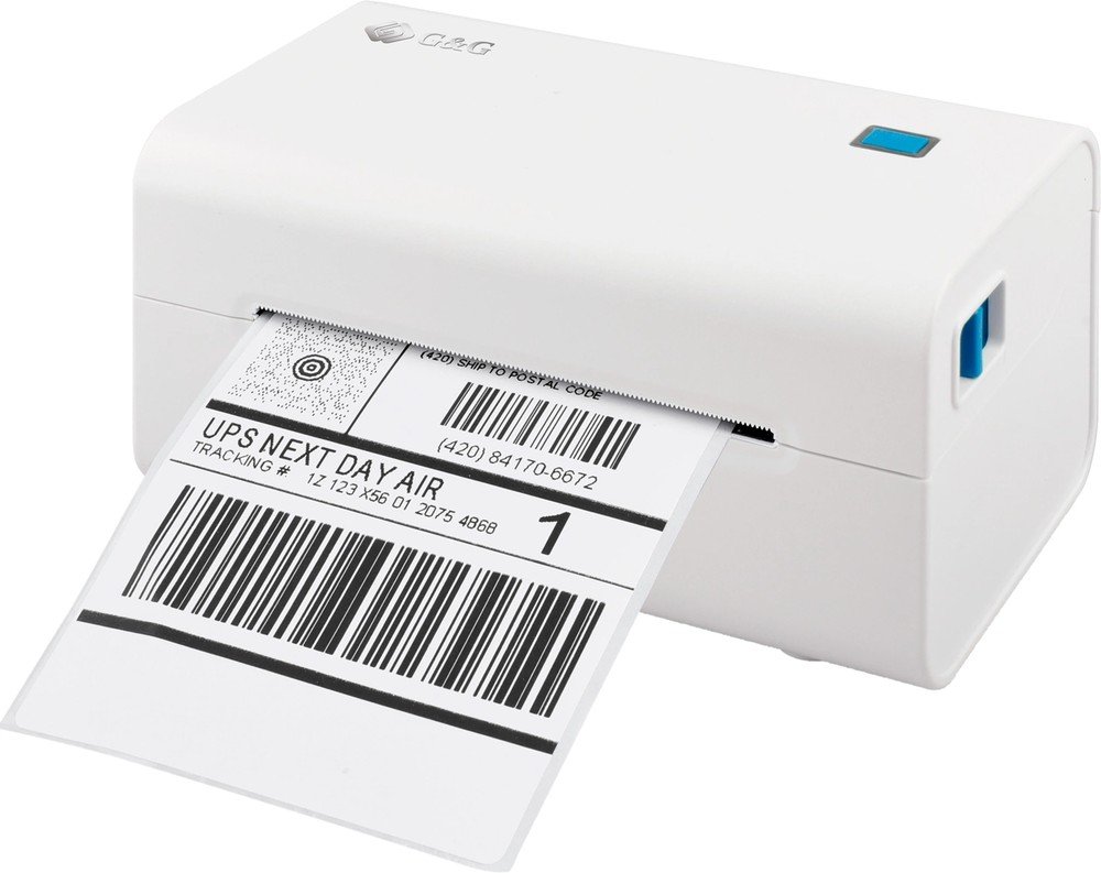 Термопринтер G&G GG-D420 203dpi 152мм/с/USB для печ.накл. белый