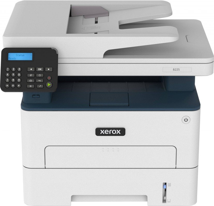 Xerox B225DNI A4, МФУ, лазерное, черно-белое, 34стр/мин, 600dpi, 1000МГц, 512Мб, 50АПД, WiFi/AirPrint/USB/Ethernet, (B225V_DNI)