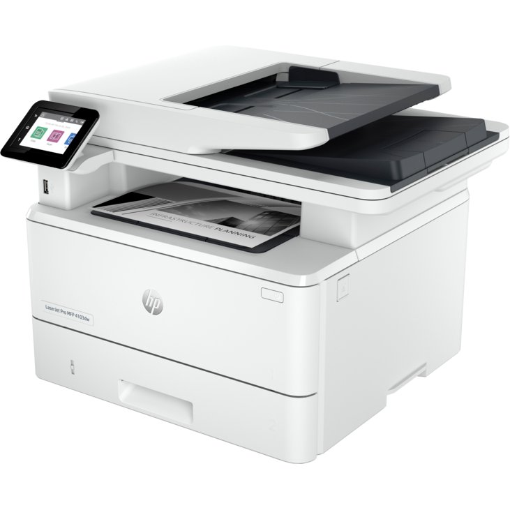 МФУ лазерный HP LaserJet Pro 4103dw 2Z627A A4 Duplex Net WiFi белый