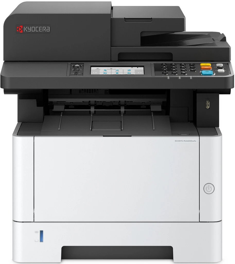 МФУ Kyocera ECOSYS MA4000wifx (110C1D3AX0) Азия ч/б лазерный, А4, 40стр/мин, 1200x1200 dpi, 1024 Мб, USB 2.0, Network, Wi-Fi, HyPAS, лоток 250л