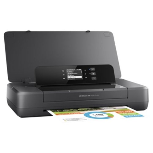 HP Принтер мобильный OfficeJet 202, 4-цветный струйный A4, 10 (9 цв) изобр/мин, 1200x4800 dpi, 128 Мб, подача: 50 лист., USB, Wi-Fi, печать фотографий