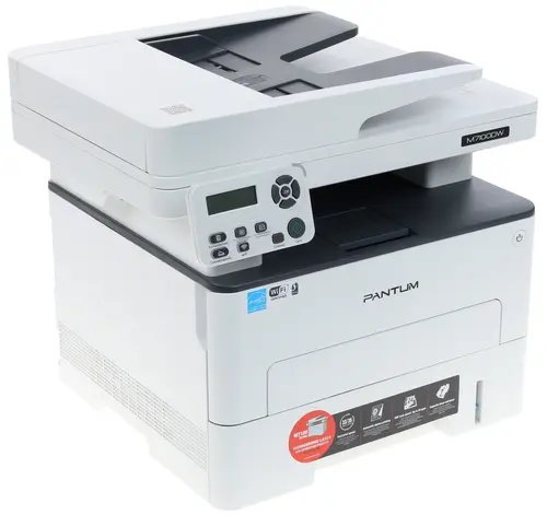 Pantum M7100DW МФУ лазерный  (A4, принтер/сканер/копир, 1200dpi, 33ppm, 256Mb, ADF50, Duplex, WiFi, Lan, USB, картридж 1500), Серый (проектная модель)
