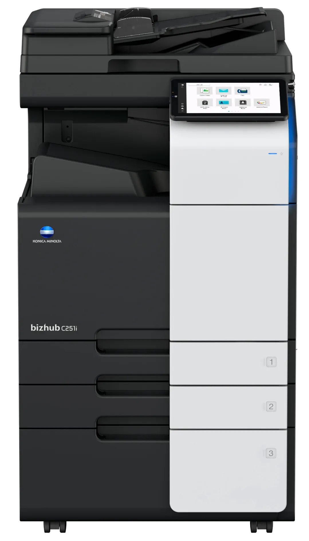 МФУ Konica Minolta bizhub C251i (A3, 25 стр./мин, без крышки и ADF, без тумбы, без картриджей)