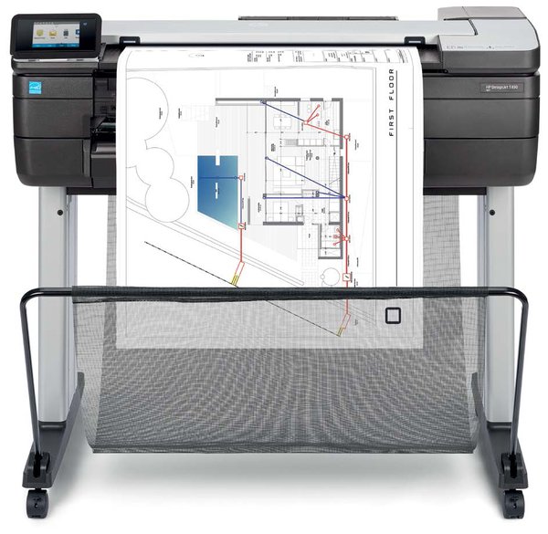 Струйное МФУ HP T830 F9A28D DesignJet 24-in MFP