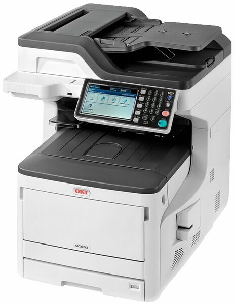 МФУ OKI MC853DN цветной светодиодный принтер/сканер/копир/факс, А3, 23 ppm, 600 dpi, дуплекс, PCL5/6, USB 2.0., сеть, автопод