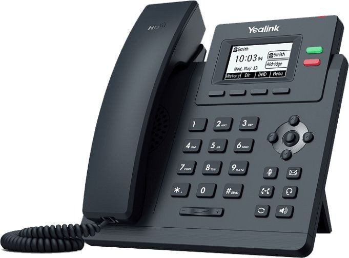 Телефон Yealink SIP-T31P WITHOUT PSU черный