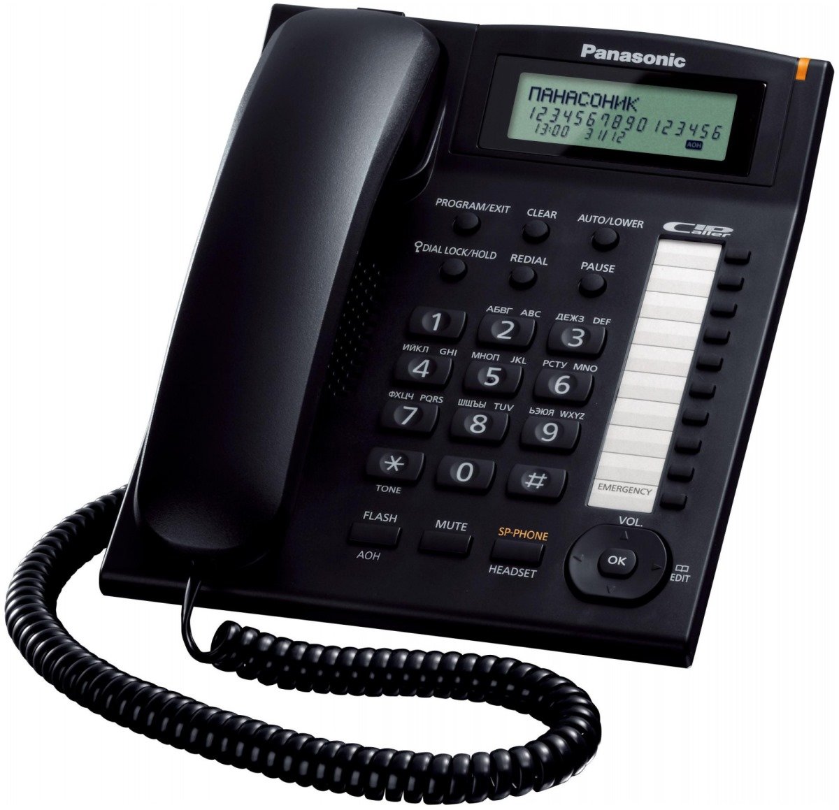 Телефоны проводные PANASONIC KX-TS2388RUB