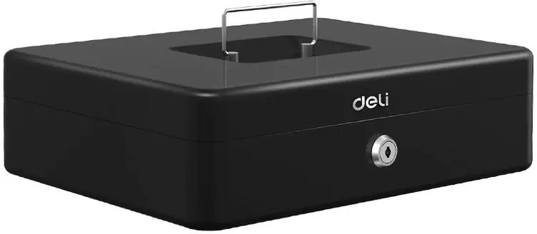 Ящик для денег Deli ET508 85x300x240 черный