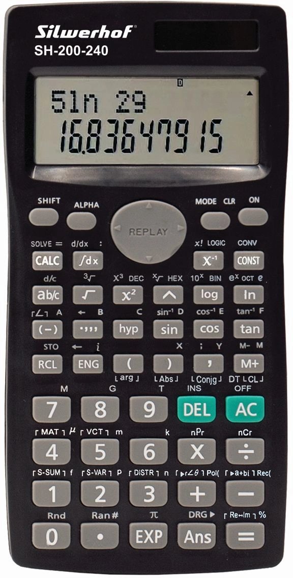 Калькулятор научный Silwerhof SH-200-240 черный