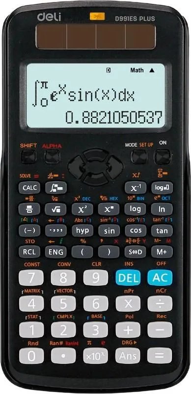 Калькулятор научный Deli ED991ES серый 10+2-разр.