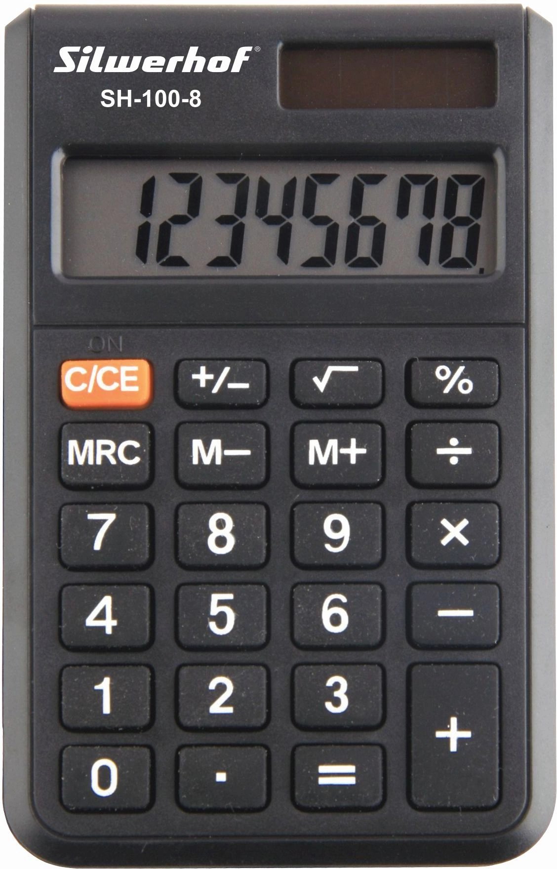 Калькулятор карманный Silwerhof SH-100-8 черный