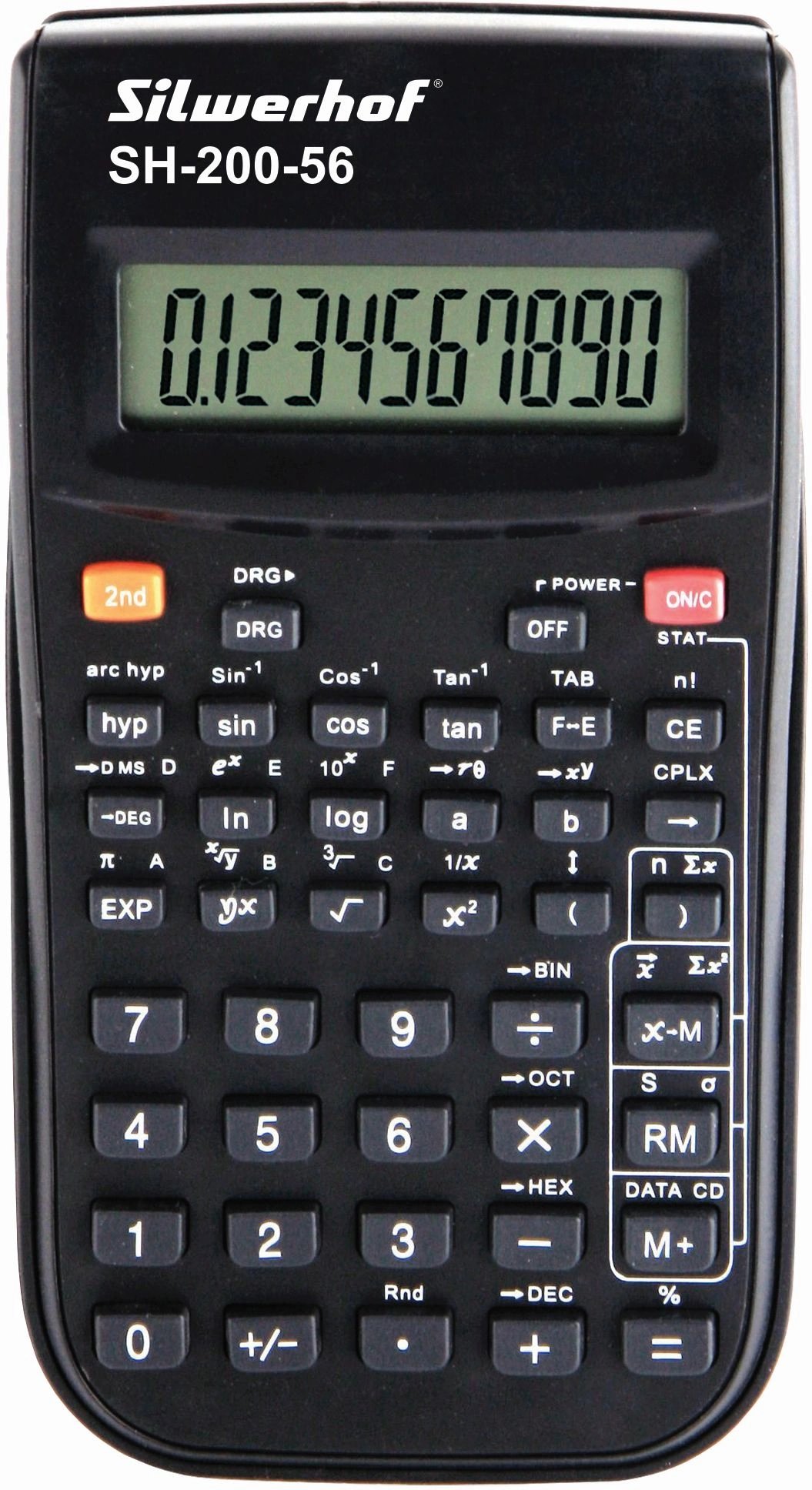 Калькулятор научный Silwerhof SH-200-56 черный