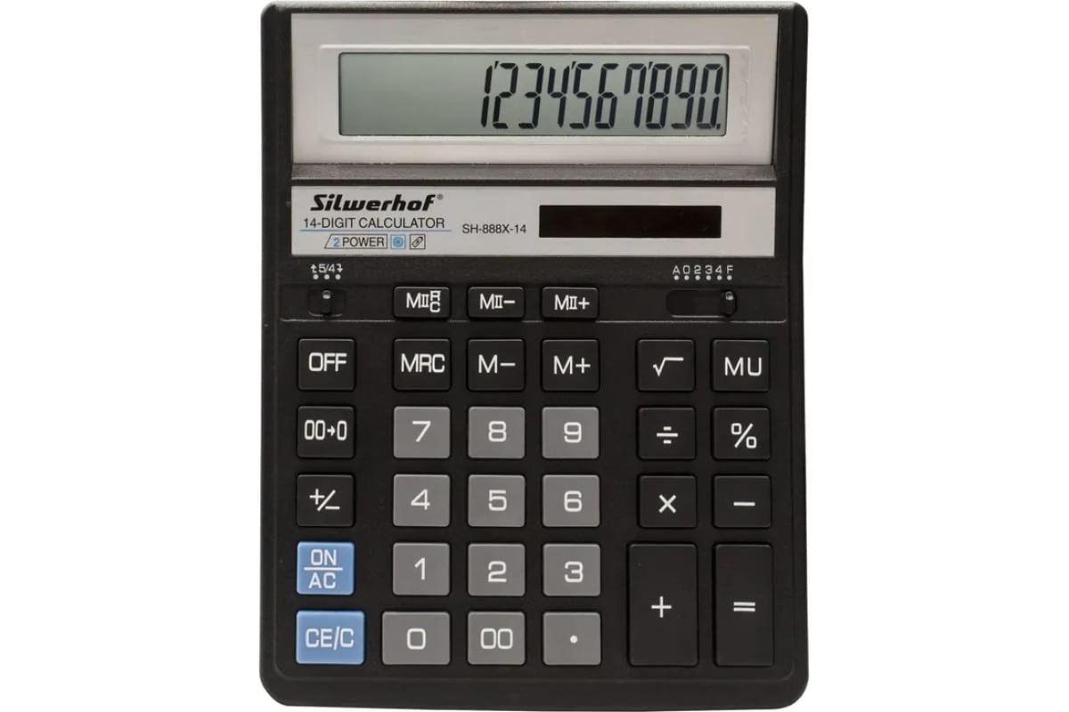 Калькулятор Silwerhof SH-888X-14 черный